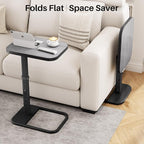 Kitstorack TV Tray Table, Adjustable Height & Rounded Metal Corners, Snack Table - Image 7