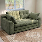 Homkdom Convertible Loveseat Sleeper, Space-Saving Folding Sofa Bed - Image 9