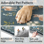 Soalmost 2x3 Dog Rugs for Entryway, Washable Door Mat Soft Rug Navy Blue | - Image 7