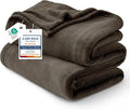 Bedsure GentleSoft Fleece Blankets Queen Size Brown by Unknown