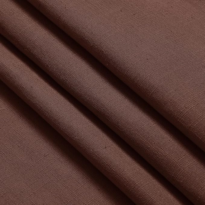 Rustic Brown Linen Curtains 72 Inch Length - Image 7