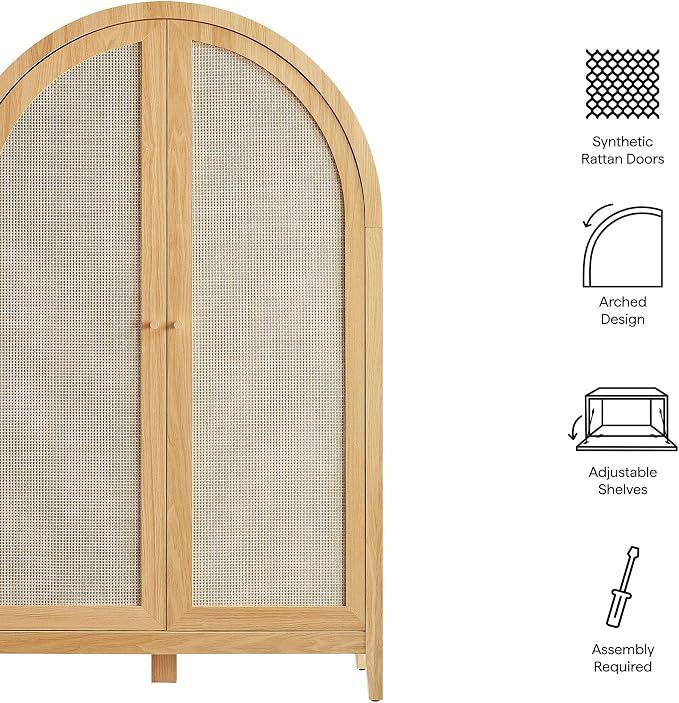 Modway Calista 63 Inch Arched Storage Cabinet - Image 4