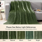 L'AGRATY Chunky Knit Throw Blanket - Image 6