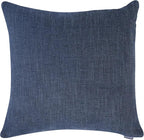 Set of 2 Leather Throw Pillow Covers Cotton Linen Decor Patchwork Pillow Cover - Image 3