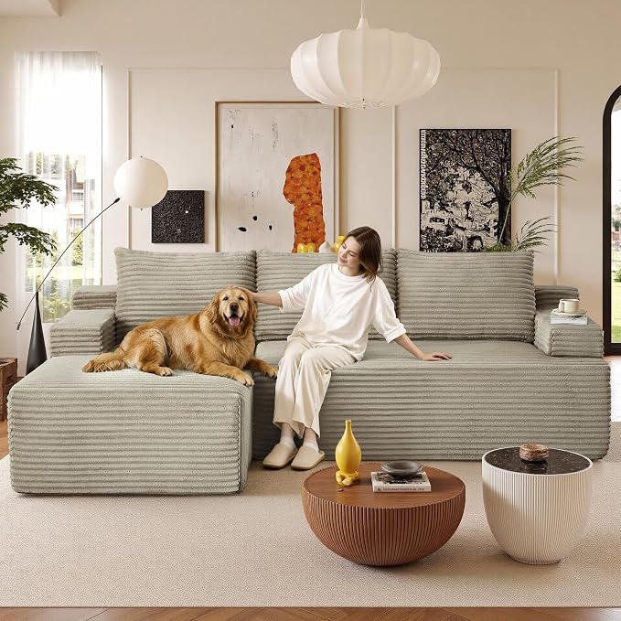96" Sectional Couches for Living Room Cloud Couch Sofa - Image 8