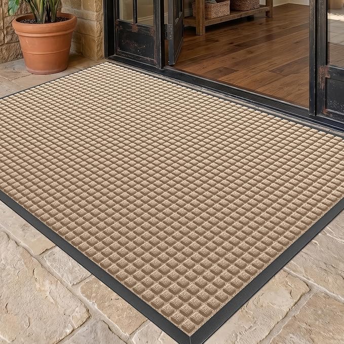 Front Door Mat Outside Entrance, Heavy Duty Waterproof Doormat | 61.5"x36" by WELDUN%E2%80%94IdealChoiceforHome