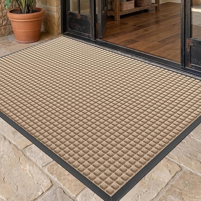 Front Door Mat Outside Entrance, Heavy Duty Waterproof Doormat | 73"x46" by WELDUN%E2%80%94IdealChoiceforHome