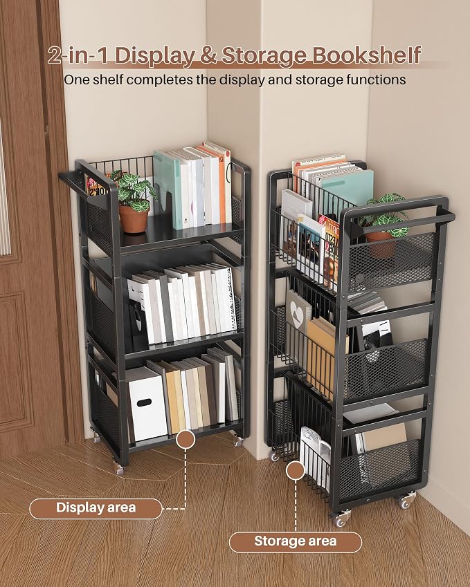 UMDONX Book Cart Heavy Duty Double-Sided - Image 6