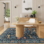 DUKINO 4x6 Area Rug, Non Slip Animal Washable Living Room Rug, Low Pile - Image 5