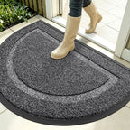 OLANLY Half Circle Front Door Mat Outside 35x23 All-Season Rubber Doormat | by OLANLY