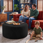BSHOMGI Round Coffee Table Ottoman - Image 9