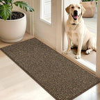 BEQHAUSE Dirt Trapper Door Mat 20" x 48", Non-Slip Washable Doormats, Low by BEQHAUSE