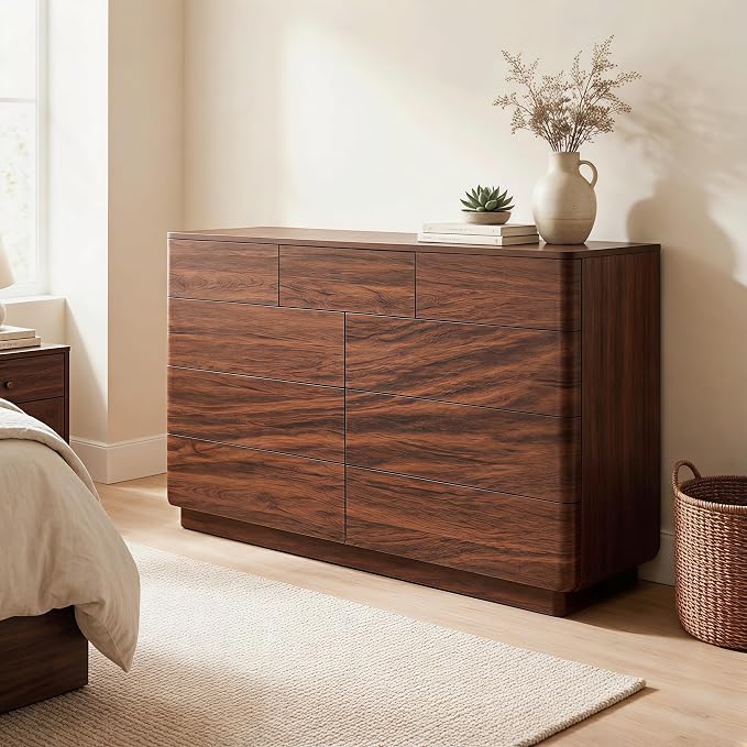 ACCOHOHO 9 Drawer Dresser for Bedroom, Large Storage Chest of Drawers, TV Stand - Image 4
