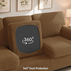 SUBRTEX 3 Pieces Stretch Sofa Slipcover Sets Couch Cover Sets Backrest Cushion - Image 6