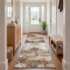 Brown Rug Runners for Hallways Kitchen 2.6x8 Non Slip Washable Entryway Runner - Image 2