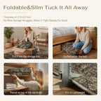 2x6 Brown Retro Floral Washable Runner Rug - Image 7