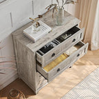 Joaxswe Farmhouse 4 Drawer Dresser - Image 5