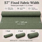 Mini Chenille Linen Blend Upholstery Fabric by the Yard, 57 Inch Wide Soft - Image 3