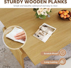 Coffee Table with Bench, 4-in-1 Multi-Function Coffe Table w/Curved Corner - Image 6