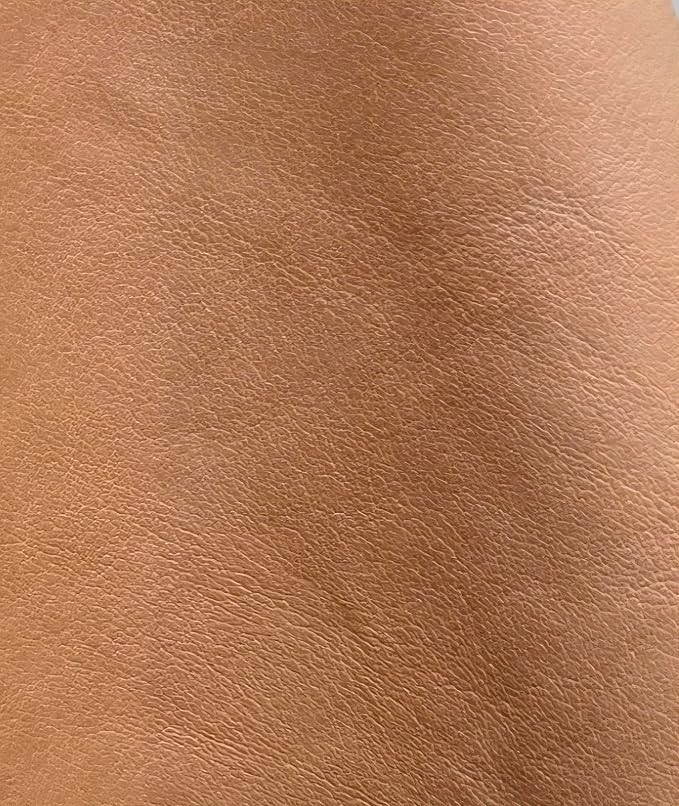 NAT Leathers | Camel Wheat Soft Faux Vegan Leather PU | 20 Yards Cut by The by NATLeathers
