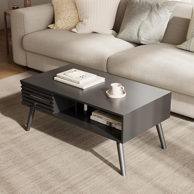Furnify Mid Century Modern Coffee Table, CoffeeTable - Image 3