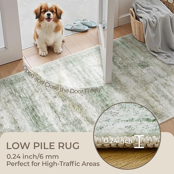2x12 Runner Rug Non Slip, Washable Hallway Runner Rug, Laundry Room, Soft - Image 6