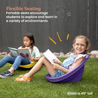 ECR4Kids Plastic Leaf Scoop Floor Rocker Seat, Classroom Furniture - Image 5