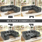 Ihanherry 8-Seater Large Sectional Sofa Bed - Image 8