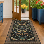 Black Front Door Mat Indoor Entrance Non Slip Washable - Image 6
