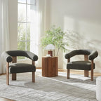 VKNOW Accent Chair Living Room Chairs Set of 2, Modern Upholstered Arm Chair - Image 9