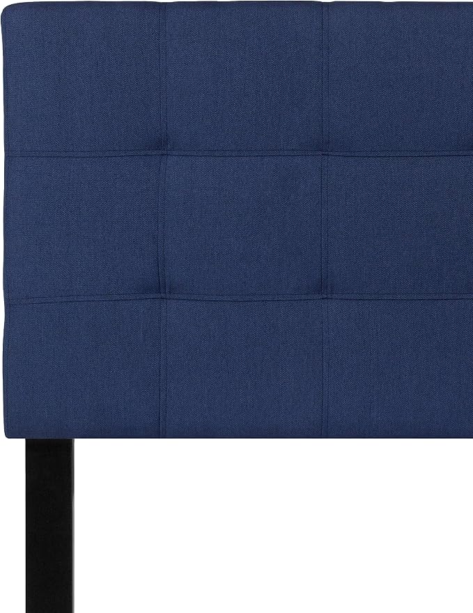 Flash Furniture Bedford Tufted Upholstered Twin Size Headboard in Navy Fabric - Image 5