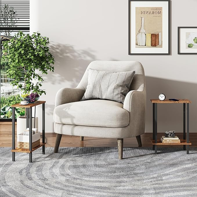 TUTOTAK Small Side Table, Narrow End Table, Skinny Sofa Table, Slim Nightstand - Image 6