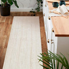 Hausattire Hand Woven Jute Braided Runner, 2x6 ft, Off-White | 100% natural jute - Image 4