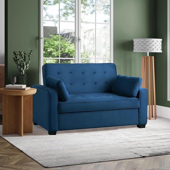 Serta Ainsley 66.5" Convertible Sleeper Loveseat, Full Size, Dreamcoil Comfort - Image 5