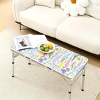 Yriuat Folding Camping Table 3ft Portable Picnic Table Adjustable Height Small - Image 2