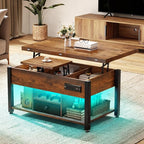 YITAHOME 4-in-1 Lift Top Coffee Table - Image 8