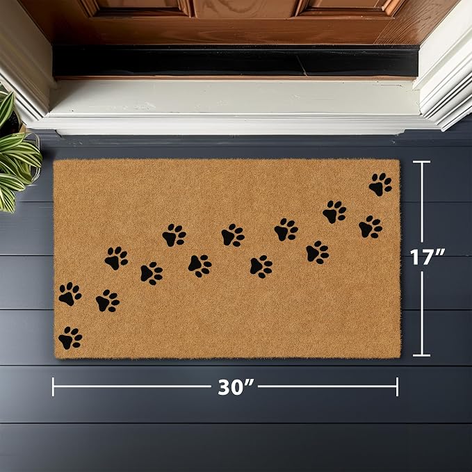 Barnyard Designs Natural Coco Coir Non-Slip Doormat | Heavy-Duty Welcome Mat - Image 3