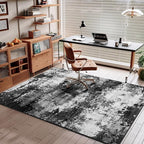 Black Washable Rug 4x6 Entryway Rugs - Image 4