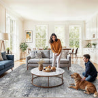 8x8 ft Square Living Room Rug - Image 8