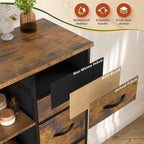 EnHomee 51" H Dresser with 15 Drawers Dresser - Image 7