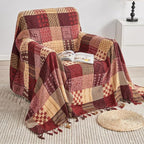 Boho Throw Blanket, Patchwork Large Blankets - Image 2