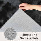 2x8 Tie-dye Dark Grey Runner Rug Washable Non-Slip - Image 5