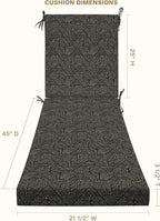Honeycomb Outdoor Chaise Lounge Cushion - Image 2