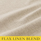 NICETOWN 100% Blackout Beige Linen Bedroom Curtains 95" Length - Image 6
