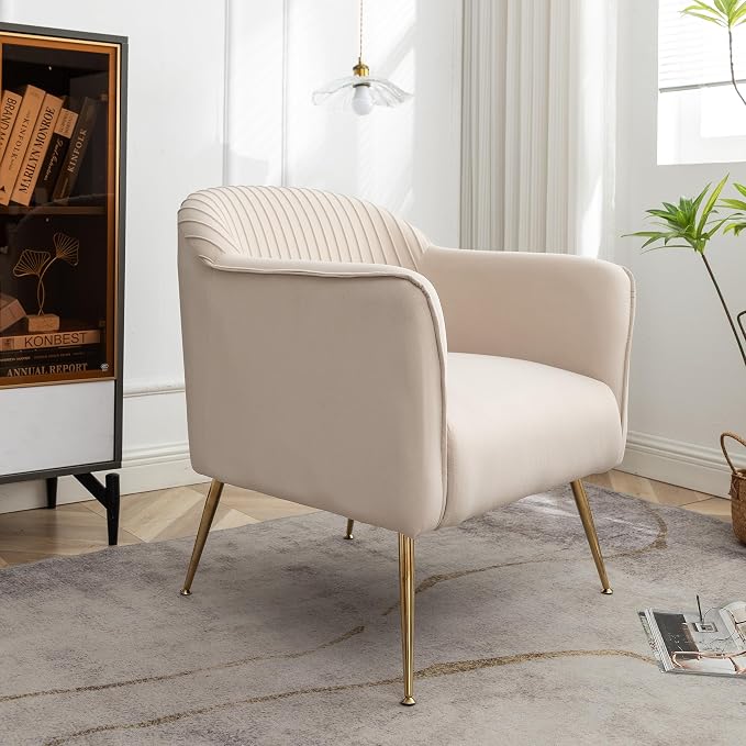 Container Furniture Direct Contemporary Velvet Accent Chairs - Image 5