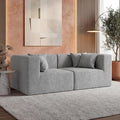 MONVANE 75" Loveseat Sofa, Comfy Chenille Cloud Couch by MONVANE