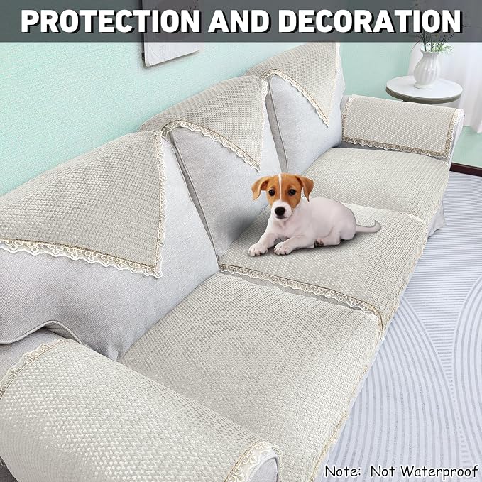 Velvet Couch Arm Covers - Image 4