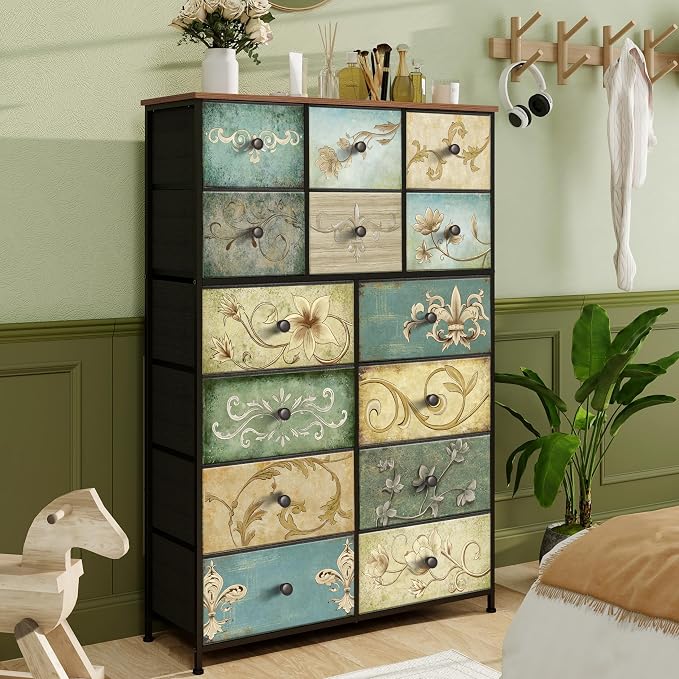 Tohomeor Dresser with Drawers for Bedroom Chest of Drawers Fabric Dresser for - Image 2