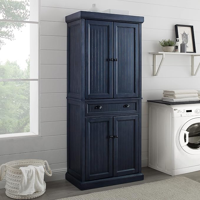 Crosley Furniture Seaside Coastal Pantry Storage Cabinet - Image 9