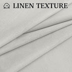 RYB HOME Linen Semi Sheer Curtains - Image 6